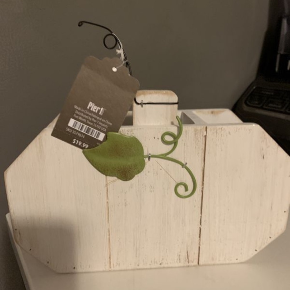 Pumpkin utensil caddy